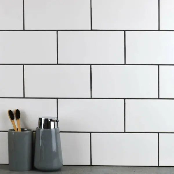 Elite Design Studio - 100x200mm Classic White Wall Tile