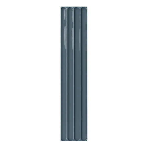 Elite Design Studio - 107x542mm DNA Tiles - Plinto In (Concave) Blue Gloss