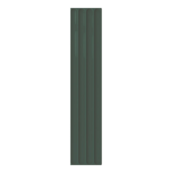 107x542mm DNA Tiles - Plinto In (Concave) Green Gloss