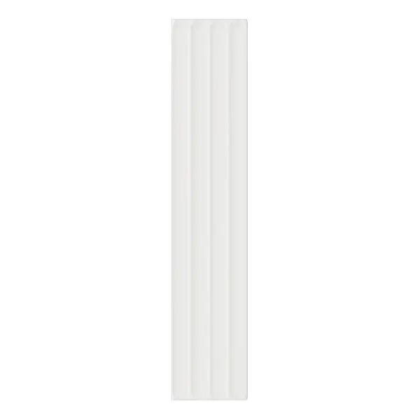 Elite Design Studio - 107x542mm DNA Tiles - Plinto In (Concave) White Matt