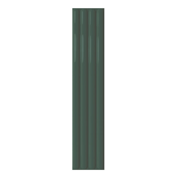 107x542mm DNA Tiles - Plinto Out (Flute) Green Gloss