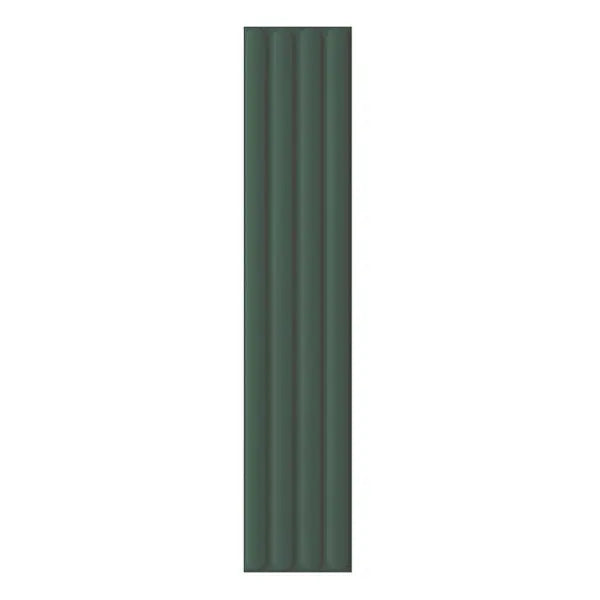 Elite Design Studio - 107x542mm DNA Tiles - Plinto Out (Flute) Green Matt