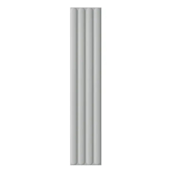 Elite Design Studio - 107x542mm DNA Tiles - Plinto Out (Flute) Grey Matt