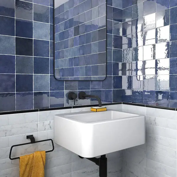 Elite Design Studio - 132x132mm Equipe Ceramicas - Artisan Colonial Blue