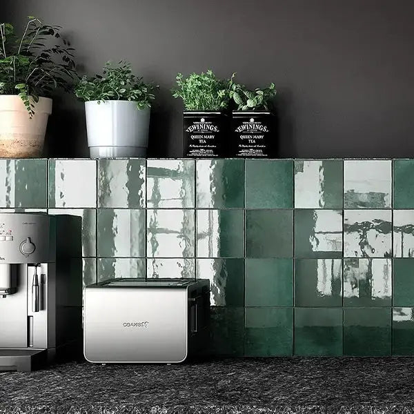 Elite Design Studio - 132x132mm Equipe Ceramicas - Artisan Moss Green