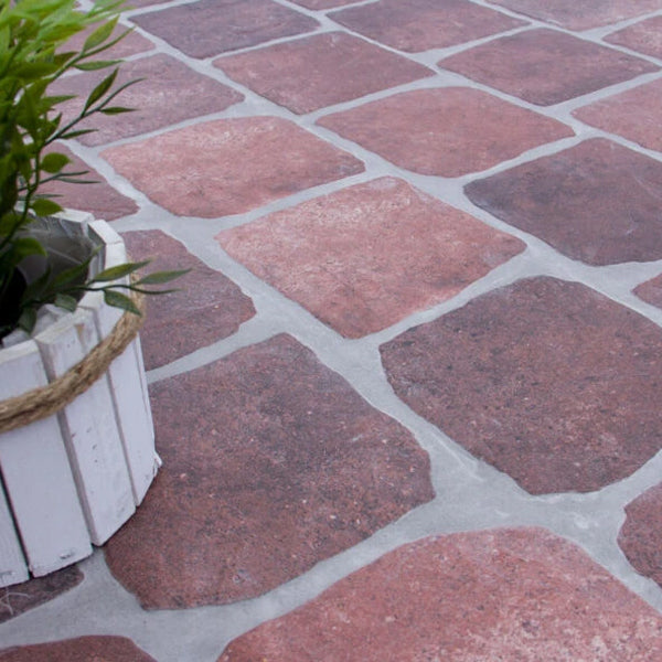 150x150mm (Cobbles) Cerlat - Country Rodeno (Red)