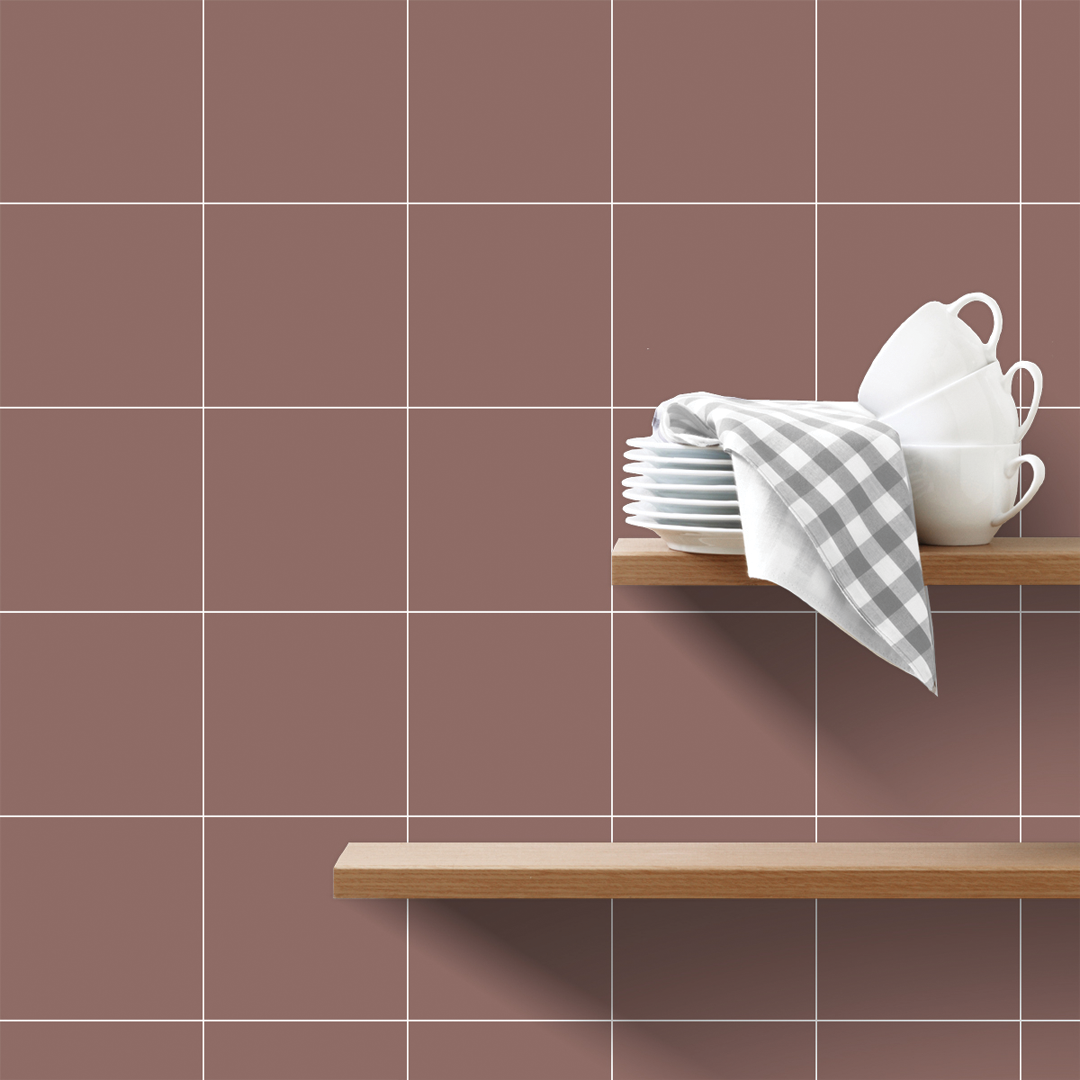 147x147mm Estudio Ceramico - Highbury Solid Burgundy