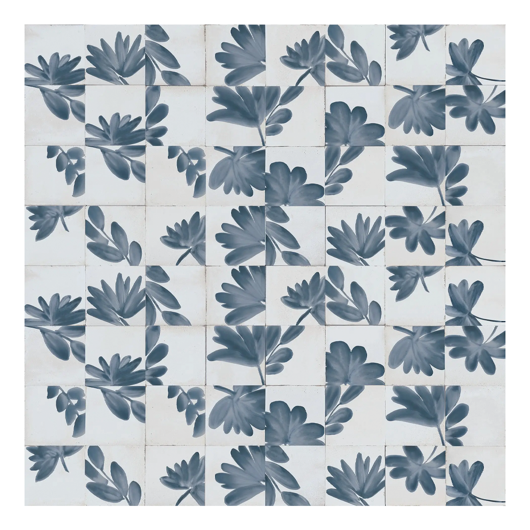 150x150mm Marazzi - Rice Natural Decoro Blossom Lux