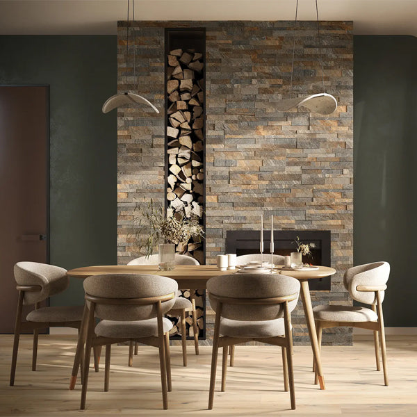 150x600mm Rondine - Quarzite 3D Porfido