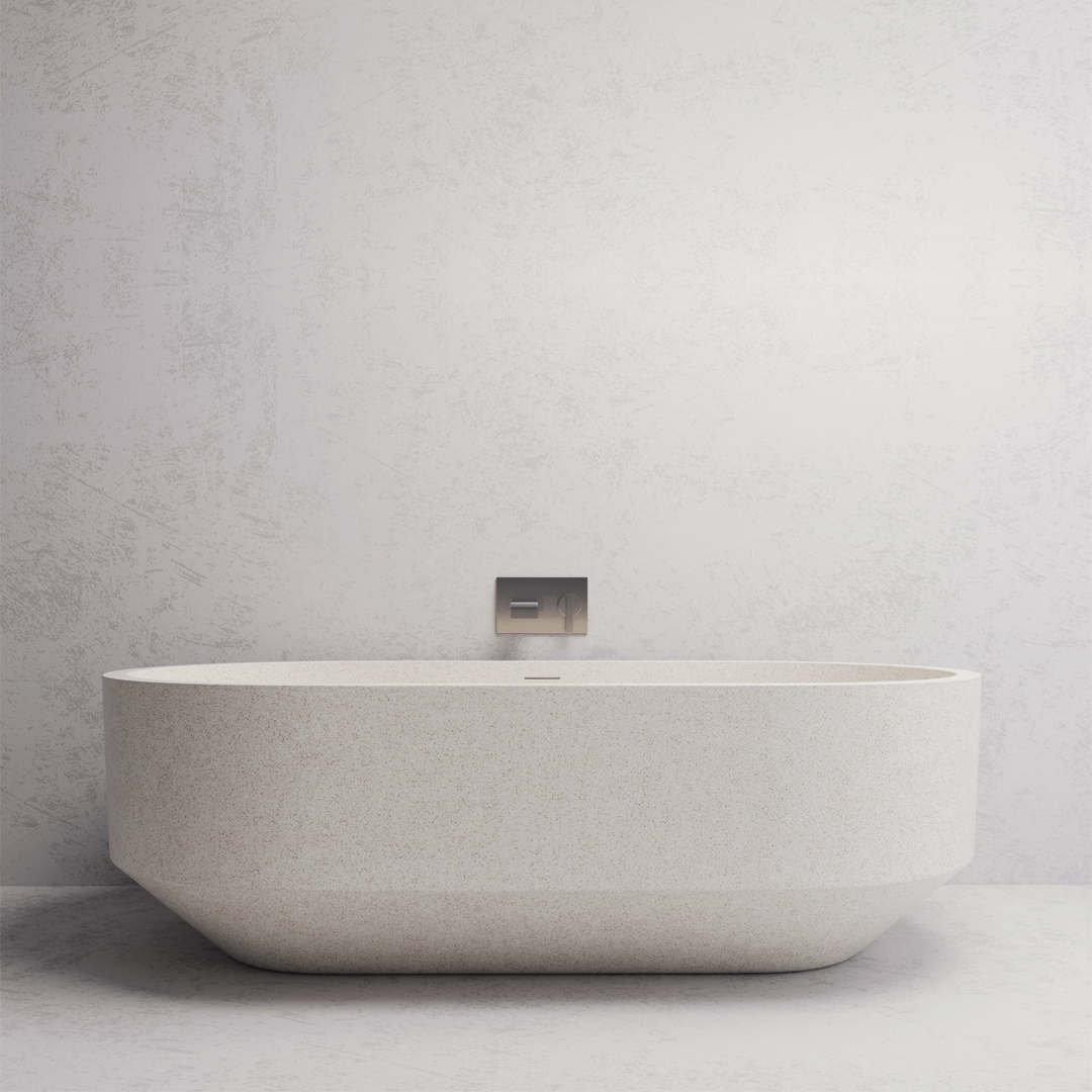 1800x810x560mm Madu Living - Eden Oval Bath White