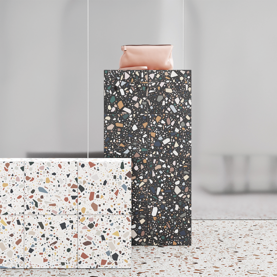 186x186mm Quintessenza Ceramiche - Confetti Bianco Cotto
