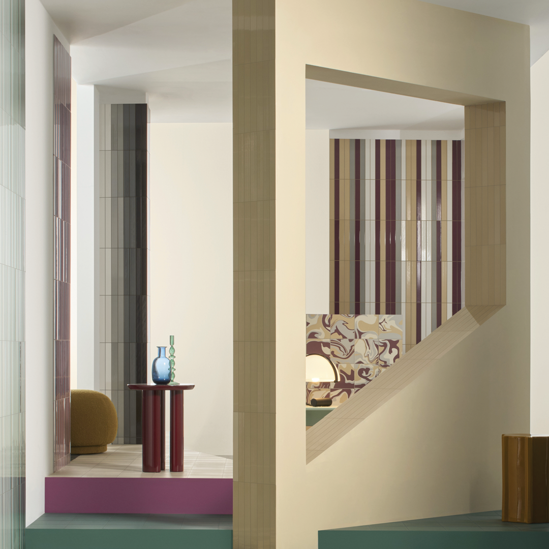 186x186mm Quintessenza Ceramiche - Fluid Berries Licious