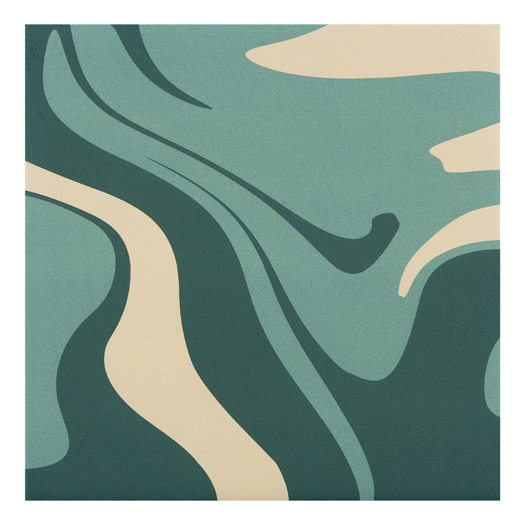 186x186mm Quintessenza Ceramiche - Fluid Matcha Tea