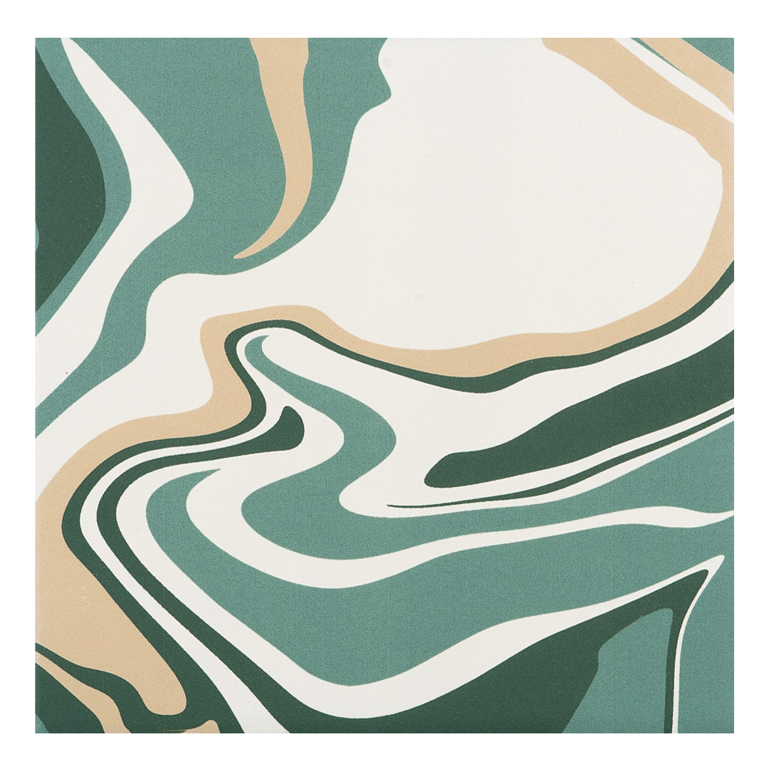 186x186mm Quintessenza Ceramiche - Fluid Matcha Tea