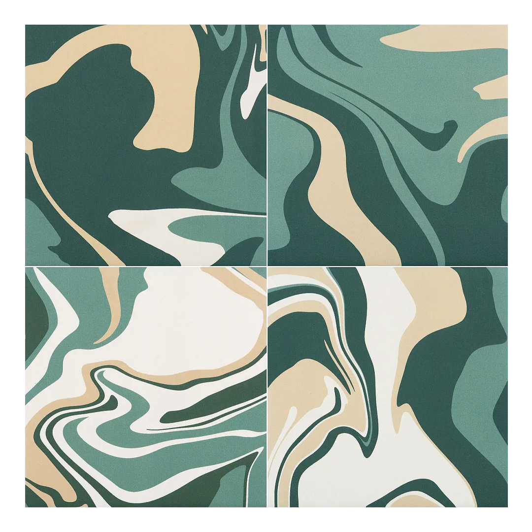 186x186mm Quintessenza Ceramiche - Fluid Matcha Tea