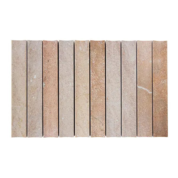Elite Design Studio - 198x318mm EDS - Apollo Terra Marble Honed Concave Tumbled Edge