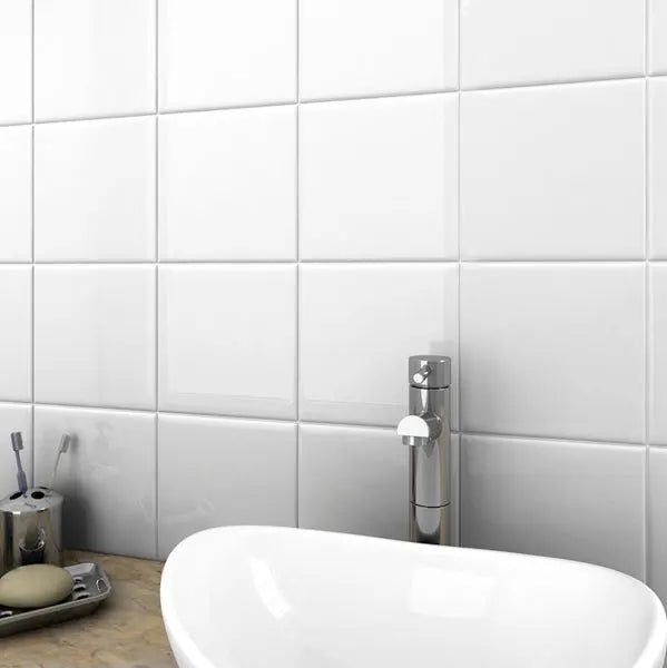 Elite Design Studio - 200x200mm Classic White Wall Tile