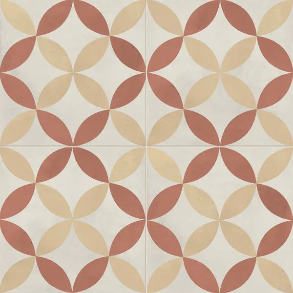 Elite Design Studio - 200x200mm Marca Corona - Terra Art Astro Tramonto & Crema (TC)
