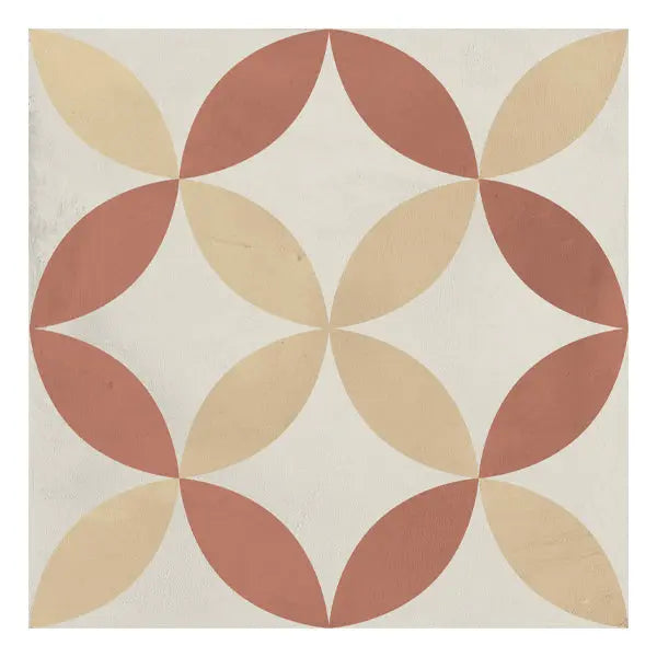 Elite Design Studio - 200x200mm Marca Corona - Terra Art Astro Tramonto & Crema (TC)