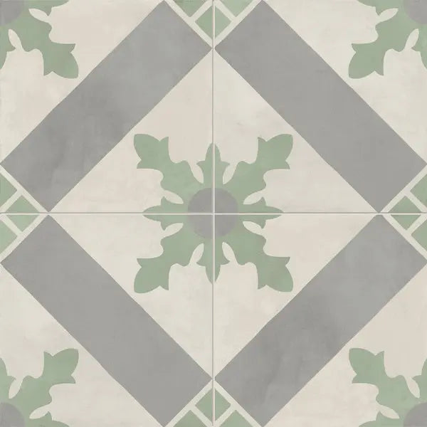 Elite Design Studio - 200x200mm Marca Corona - Terra Art Cardinale Sabbia & Menta (SM)