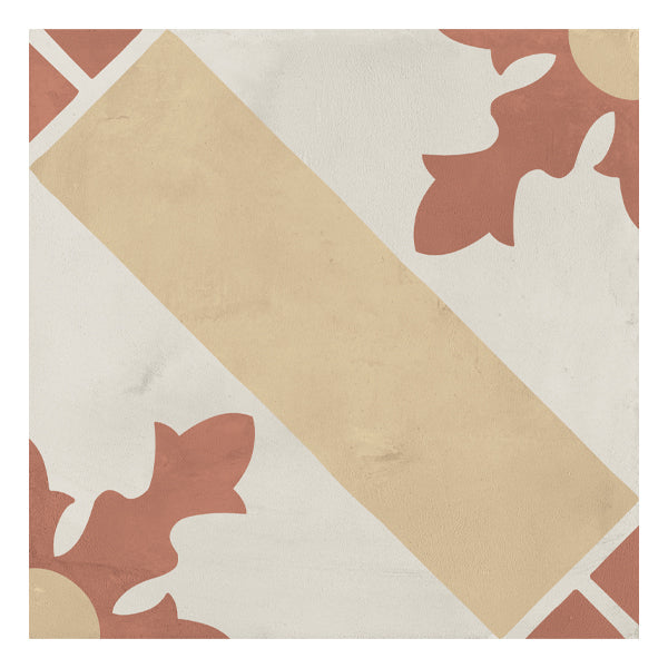 200x200mm Marca Corona - Terra Art Cardinale Tramonto & Crema (TC)
