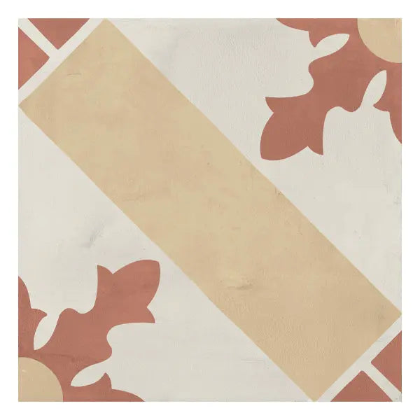 Elite Design Studio - 200x200mm Marca Corona - Terra Art Cardinale Tramonto & Crema (TC)