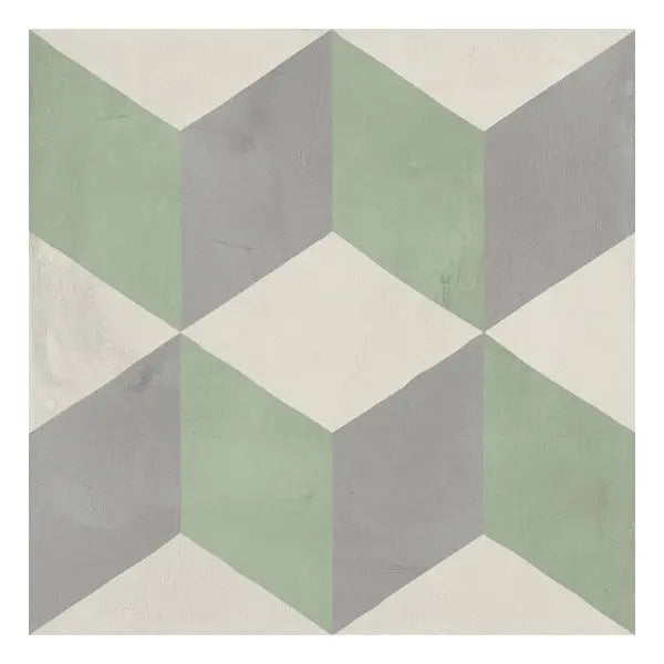 Elite Design Studio - 200x200mm Marca Corona - Terra Art Cubo Sabbia & Menta (SM)