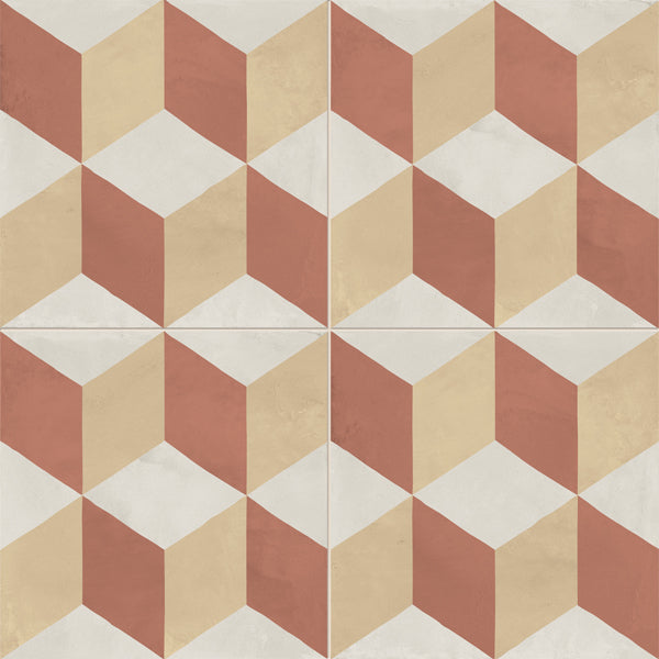 200x200mm Marca Corona - Terra Art Cubo Tramonto & Crema (TC)