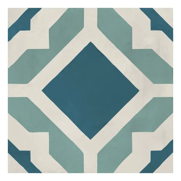 Elite Design Studio - 200x200mm Marca Corona - Terra Art Geometrico Oceano & Cielo (OC)