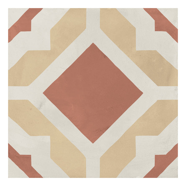 200x200mm Marca Corona - Terra Art Geometrico Tramonto & Crema (TC)