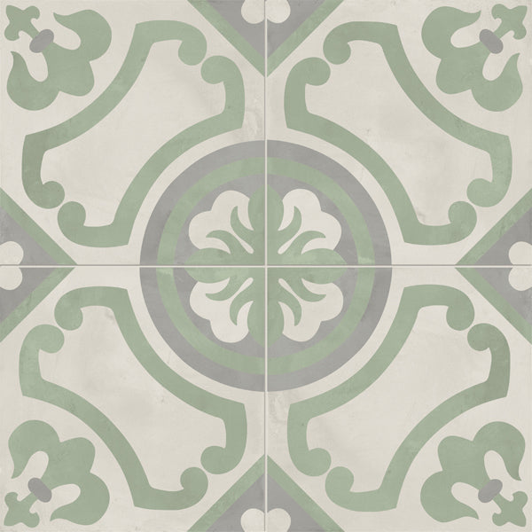 200x200mm Marca Corona - Terra Art Giglio Sabbia & Menta (SM)