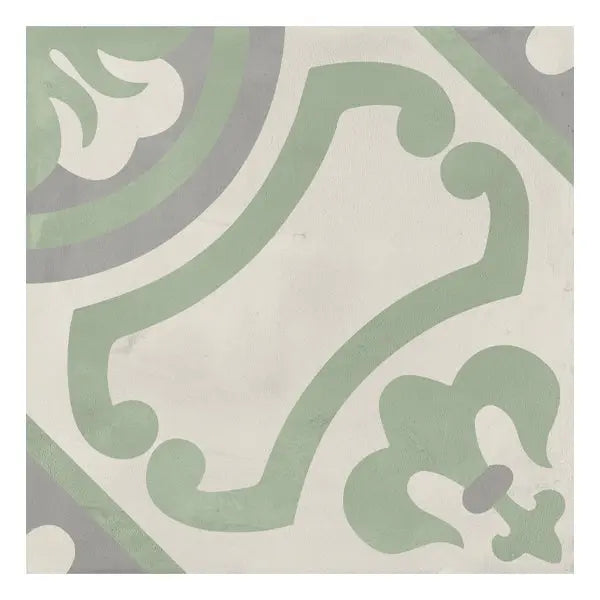 Elite Design Studio - 200x200mm Marca Corona - Terra Art Giglio Sabbia & Menta (SM)