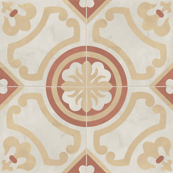 200x200mm Marca Corona - Terra Art Giglio Tramonto & Crema (TC)