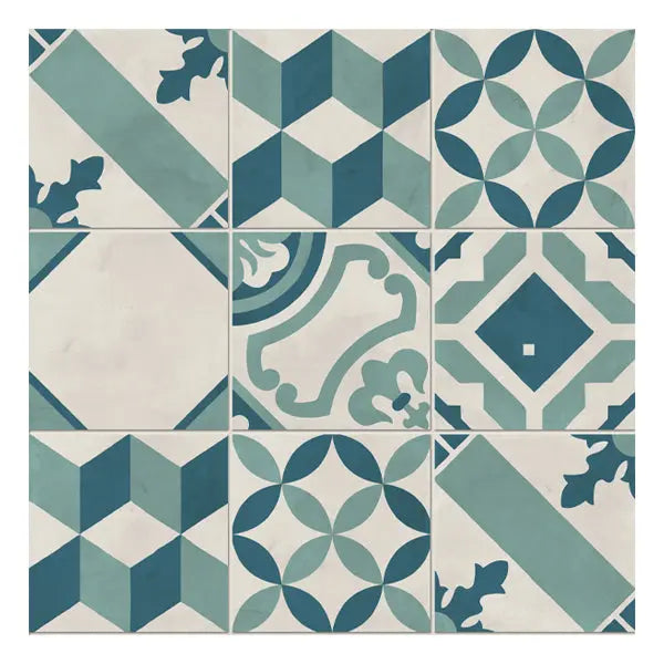 Elite Design Studio - 200x200mm Marca Corona - Terra Art Mix Oceano & Cielo (OC)