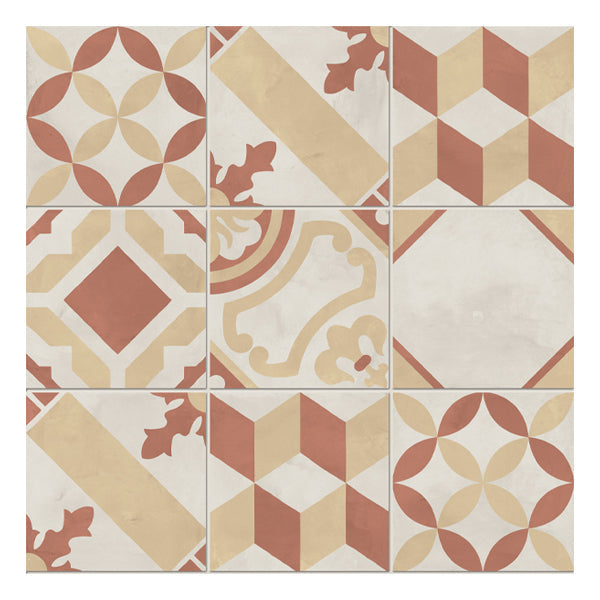 200x200mm Marca Corona - Terra Art Mix Tramonto & Crema (TC)