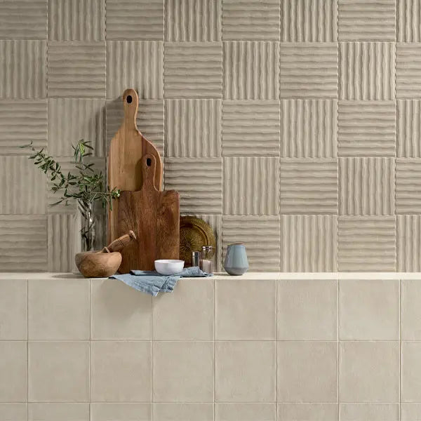 Elite Design Studio - 200x200mm Marca Corona - Terracreta Rilievo Argilla