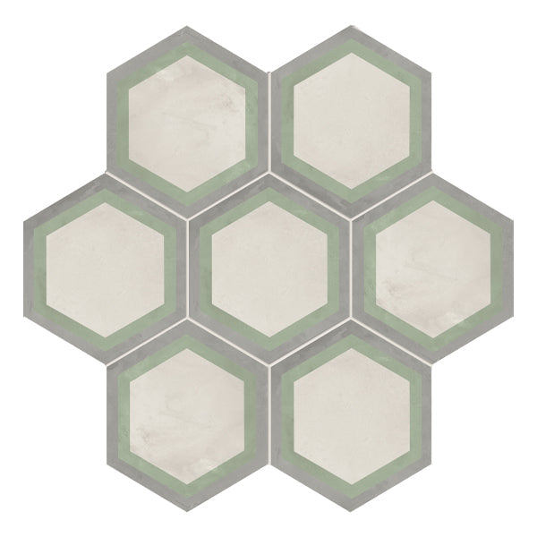 210x250mm Marca Corona - Terra Art Cornice Hex (ESA) Sabbia & Menta (SM)