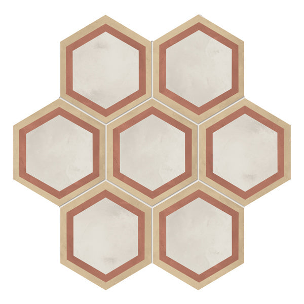 210x250mm Marca Corona - Terra Art Cornice Hex (ESA) Tramonto & Crema (TC)