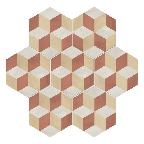 210x250mm Marca Corona - Terra Art Cubo Hex (ESA) Tramonto & Crema (TC)