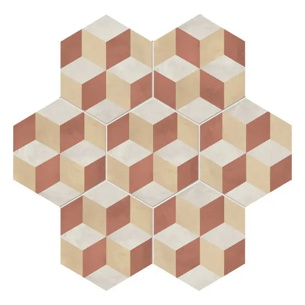 Elite Design Studio - 210x250mm Marca Corona - Terra Art Cubo Hex (ESA) Tramonto & Crema (TC)