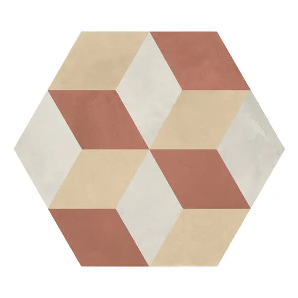 Elite Design Studio - 210x250mm Marca Corona - Terra Art Cubo Hex (ESA) Tramonto & Crema (TC)