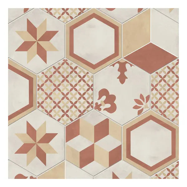 Elite Design Studio - 210x250mm Marca Corona - Terra Art Mix Hex (ESA) Tramonto & Crema (TC)