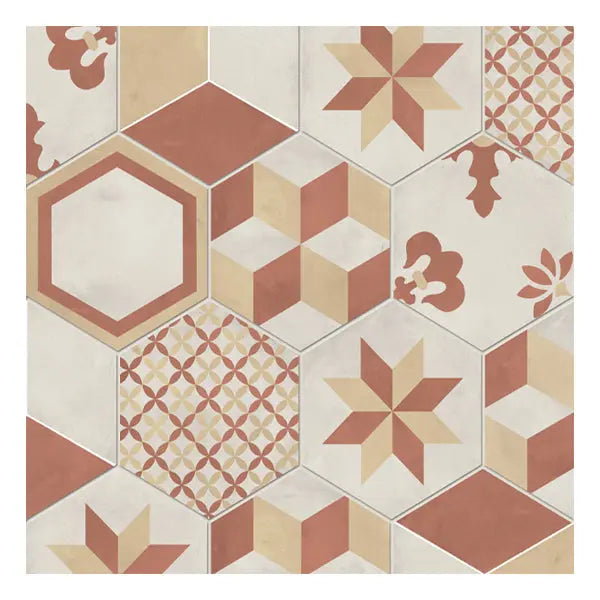 Elite Design Studio - 210x250mm Marca Corona - Terra Art Mix Hex (ESA) Tramonto & Crema (TC)