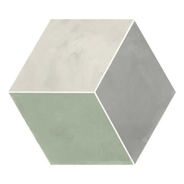 Elite Design Studio - 210x250mm Marca Corona - Terra Art Rombo Hex (ESA) Sabbia & Menta (SM)