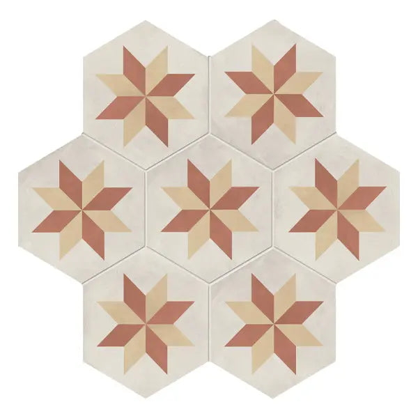 Elite Design Studio - 210x250mm Marca Corona - Terra Art Stella Hex (ESA) Tramonto & Crema (TC)