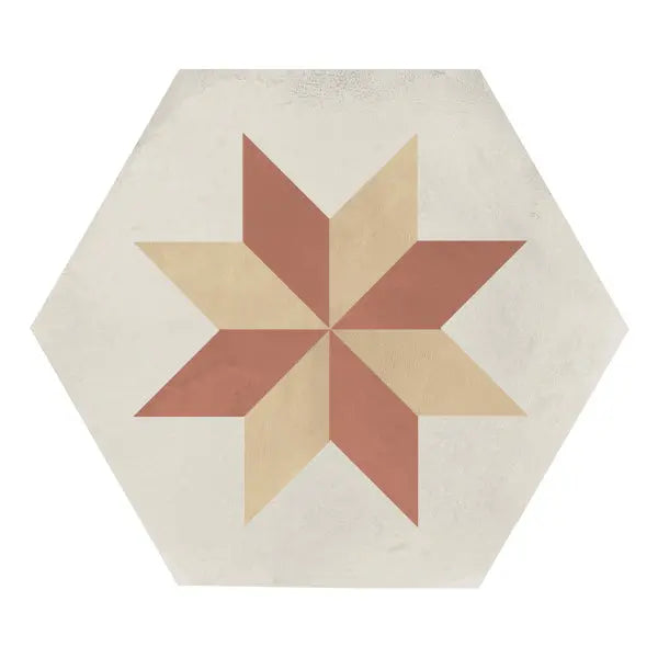 Elite Design Studio - 210x250mm Marca Corona - Terra Art Stella Hex (ESA) Tramonto & Crema (TC)