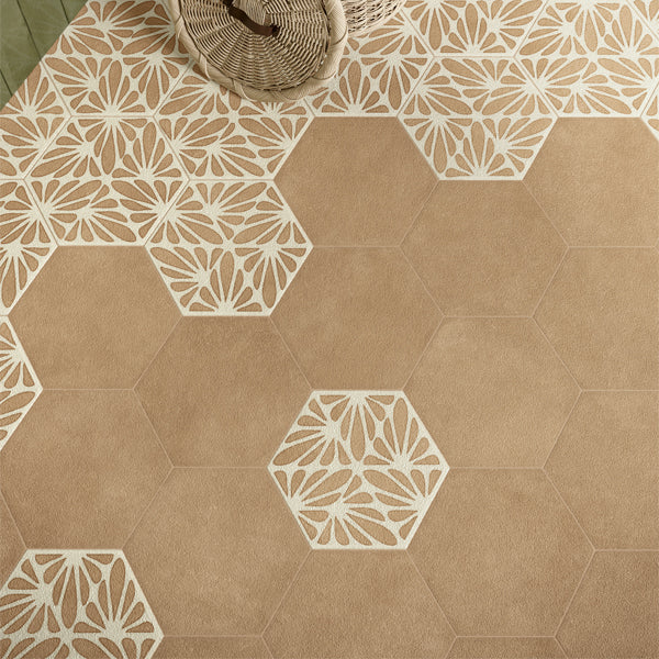 216x250mm Marca Corona - Terracreta Chamotte Hex (ESA)