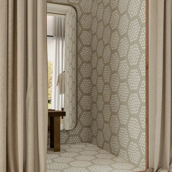 Elite Design Studio - 216x250mm Marca Corona - Terracreta Intarsio Argilla Hex (ESA)