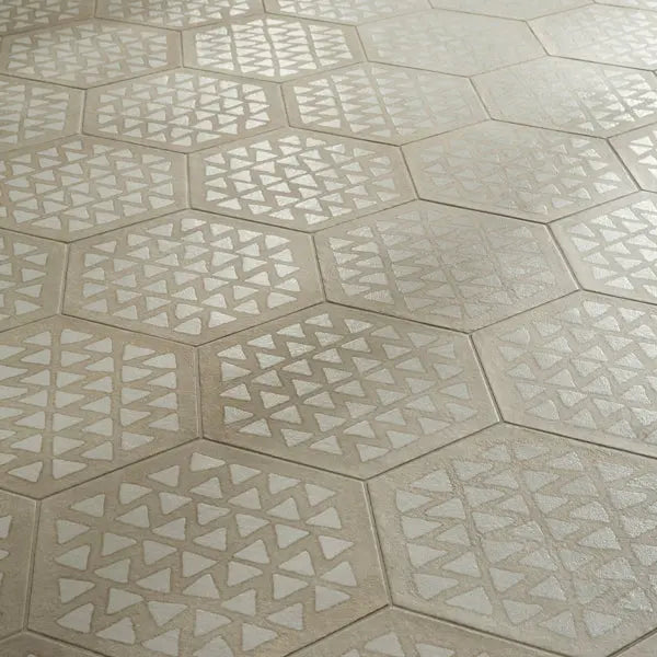 Elite Design Studio - 216x250mm Marca Corona - Terracreta Intarsio Argilla Hex (ESA)