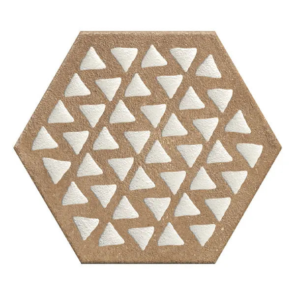 Elite Design Studio - 216x250mm Marca Corona - Terracreta Intarsio Chamotte Hex (ESA)